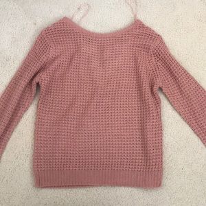 pink sweater